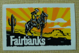 THEME COW-BOY : AUTOCOLLANT FAIRBANKS - Aufkleber