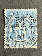 FRANCE M N° 90 Sage MM 88 Indice 2 Perforé Perforés Perfins Perfin  ! - Otros & Sin Clasificación