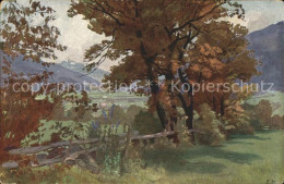 11759157 Chur GR Kuenstlerkarte Herbstlandschaft Bei Chur Chur GR - Otros & Sin Clasificación