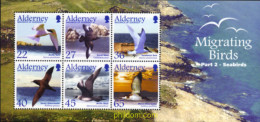 127444 MNH ALDERNEY 2003 AVES MIGRATORIAS - Alderney