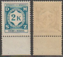 50/ Pof. SL 9, Yellow Gum - Unused Stamps