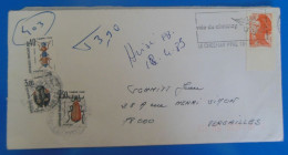 TIMBRES SUR LETTRE   -  TAXE  -  RECTO VERSO - 1960-.... Covers & Documents