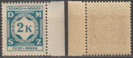51/ Pof. SL 9, Yellow Gum - Unused Stamps