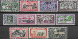 1940 New Zealand Official 11v. MH SG N. O141/O151 - Altri & Non Classificati