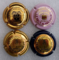 4 Capsules De Champagne Le Brun De Neuville - Andere & Zonder Classificatie