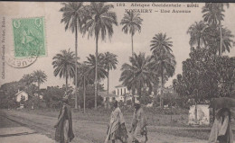 1907. GUINÉE. 5 C Fula-tribe On Post Card Afrique Occidentale - GUINEE KONAKRY - Une Avenue. R... (Michel 21) - JF432471 - French Guinea