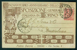 BK004 CINQUANTESIMO ANNIVERSARIO DELLO STATUTO ESPOSIZIONE GENERALE ITALIANA IN TORINO 1897 - Exposiciones