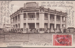 1937. AFRIQUE EQUATORIALE FRANCAISE. Postcard (POINTE-NOIRE. Moyen Congo. La Compagnie De Haut Et Du Bas C... - JF432477 - Brieven En Documenten