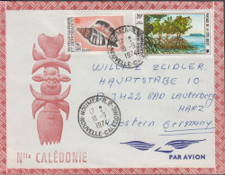 1974. NOUVELLE-CALEDONIE. Interesting Cover PAR AVION To Germany With 10 F + 26 F Cancelled ... (Michel 545+) - JF432870 - Brieven En Documenten