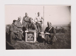 Ww2 Bulgaria Bulgarian Military Soldiers With Field Radio, Scene, Vintage Orig Photo 8.1x5.5cm. (51739) - War, Military