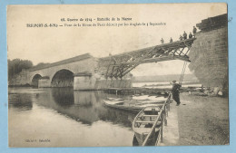 BA0094  CPA  TRILPORT  (Seine Et Marne)  Pont De La Route De Paris Détruit Par Les Anglais Le 3 Septembre 1914 - Andere & Zonder Classificatie