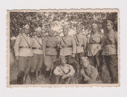 Ww2 Bulgaria Bulgarian Military Officers With Battle Uniforms, Field Vintage Orig Photo 8.5x6cm. (54843) - Krieg, Militär