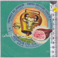 C1345 FROMAGE FONDU GRUYERE  LISY SUISSE BALE  6 PORTIONS CLOCHE JAMBON - Quesos