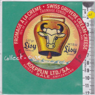 C1346 FROMAGE FONDU GRUYERE  LISY KOEPPLIN SUISSE BALE  6 PORTIONS CLOCHE JAMBON - Cheese