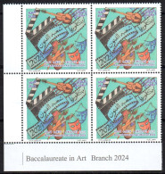 ALGERIE ALGERIA 2024 - 4v - MNH - Baccalaureate In Arts - Cinema - Theater - Musical Instruments - Painting - Music Kino - Film