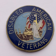 QQ92 Pin's US ARMY Disabled Américan Vétérans Achat Immédiat - Militair & Leger