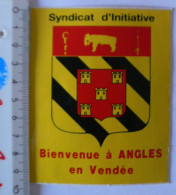 AUTOCOLLANT ANGLES EN VENDEE - BLASON - SYNDICAT D'INITIATIVE - Stickers