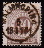1877. Circle Type. Perf. 13. 30 øre Brown. MALMKÖPING 5 1 1881. (Michel 24B) - JF103219 - Used Stamps
