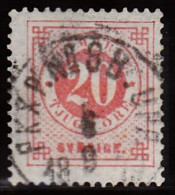 1877. Circle Type. Perf. 13. 20 øre Vermilion. PKXP. No. 8B UPP 6 9 1879. (Michel 22Ba) - JF103223 - Usados