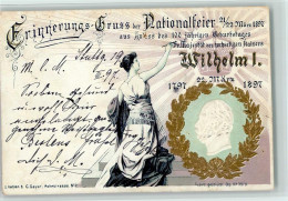 13008009 - Kaiser Wilhelm I Praegedruck - Nationalfeier - Familles Royales