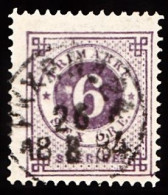 1877. Circle Type. Perf. 13. 6 øre Lilac. PKXP. No. 24 26 8 1884. (Michel 20Bb) - JF103242 - Briefe U. Dokumente