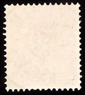 1877. Circle Type. Perf. 13. 50 øre Carmine. Set-off. Facit 36v2. (Michel 25B) - JF103243 - Used Stamps