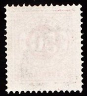 1877. Circle Type. Perf. 13. 50 øre Carmine. Set-off. Facit 36v2. (Michel 25B) - JF103245 - Usati