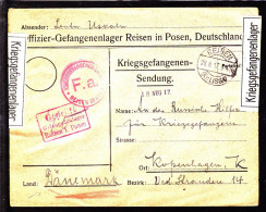 1917. Kriegsgefangenensendung. Moskauer Hilfscomité Für Kriegsgefangene. Copenhagen K Ved Stranden 14. REI... - JF103886 - Croix-Rouge