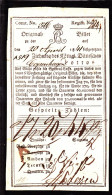 1841. Lotto. Interesting Lottery Note Original-Billet Des Königl. Dänischen Copenhagen Lottos. 20 April 18... - JF103924 - Vignetten (Erinnophilie)