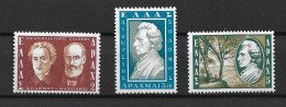 GREECE 1957 POET DIONYSIOS SOLOMOS MH - Unused Stamps