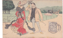 CPA ILLUSTREE  GEORGES MEUNIER - COUPLE - Meunier, G.