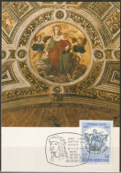 Vatikan 1983 Mi-Nr.826  Maximumkarte 500.Geb. Raffaello Sanzio ( PK 246 )günstige Versandkosten - Cartes-Maximum (CM)