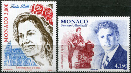 Monaco 2024. Opera Singers (MNH OG) Set Of 2 Stamps - Nuevos