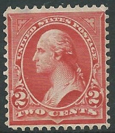 USA - 1894 - Timbre Neuf* No Postmark With Gum (MH) - 2 Cents - George Washington (1732-1799), Scott N°252 Type III - Nuovi