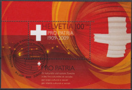 2009 Schweiz Pro Patria, Bundesfeierblock, ⵙ Zum:CH B308, Mi:CH Bl. 44 Yt: CH BF 44 - Used Stamps