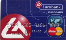 GREECE - Eurobank MasterCard, 11/98, Used - Tarjetas De Crédito (caducidad Min 10 Años)