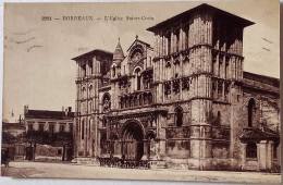 CPSM Circulée 1933 ,  Bordeaux (Gironde) - L'Eglise-Sainte-Croix  (65) - Bordeaux