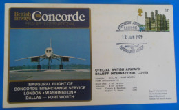 TIMBRES SUR LETTRE   -  CONCORDE  -  RECTO VERSO - 3c. 1961-... Covers