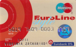 GREECE - Style, Eurobank EFG Euroline, 06/05, Used - Cartes De Crédit (expiration Min. 10 Ans)