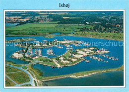 72707044 Ishoj Hafen Fliegeraufnahme Ishoj Insel Seeland - Denmark