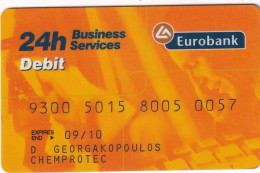 GREECE - Eurobank, Used - Tarjetas De Crédito (caducidad Min 10 Años)