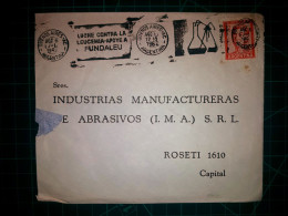 ARGENTINE, Enveloppe Appartenant à "IMA, INdustria Manufactureras De Abrasivos S.R.L." Circulé Avec Une Banderole Parlan - Oblitérés