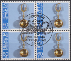 1993 Schweiz Pro Patria, Volkskunst Appenzeller Ohrring ⵙ Zum:CH B239, Mi:CH 1502 Yt: CH 1431 - Used Stamps