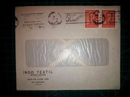 ARGENTINE, Enveloppe Appartenant à "INDO Textil, Sociedad Anonima" Circulant Avec La Bannière Parlante De "Collecta Naci - Gebruikt