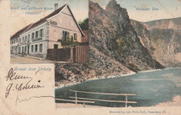 Gruss Urbeis Souvenir Orbey ( Trace Usure ) Hotel Goldenen Kreuz  Thomann  Weisser See ( Kunstverlag  Von Felix Luib - Sonstige & Ohne Zuordnung