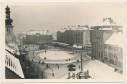 Maribor Slovenia Winter, Bus, Vintage Old Postcard - Croatie