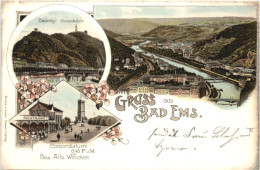 Gruss Aus Bad Ems - Litho - Bad Ems