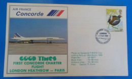 TIMBRES SUR LETTRE   -  CONCORDE  -  RECTO VERSO - 3c. 1961-... Storia Postale