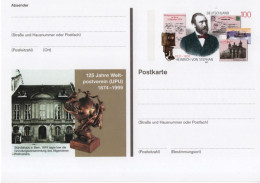 Germany Deutschland 1999 125 Jahre Weltpostverein UPU, Henrich Von Stephan, Bern, Telephone Phone - Postkaarten - Ongebruikt