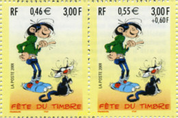 130111 MNH FRANCIA 2001 DIA DEL SELLO, Gaston Lagaffe - Andere & Zonder Classificatie